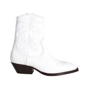 sandro white cowboy boots